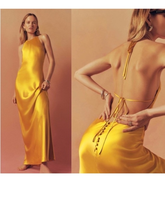 Reformation Dresses & Skirts - Reformation Jeany dress in golden turmeric / size XS
